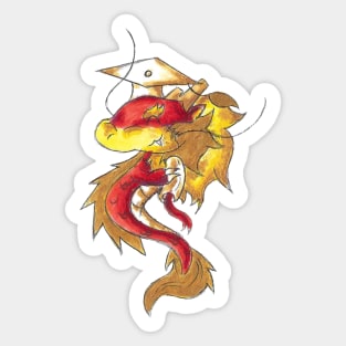 Little Eastern Dragon Grad Sticker